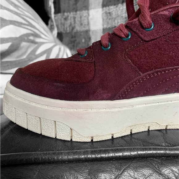 Puma Aubergine Mayze Stack Leather Platform Sneakers VGUC - Picture 9 of 12